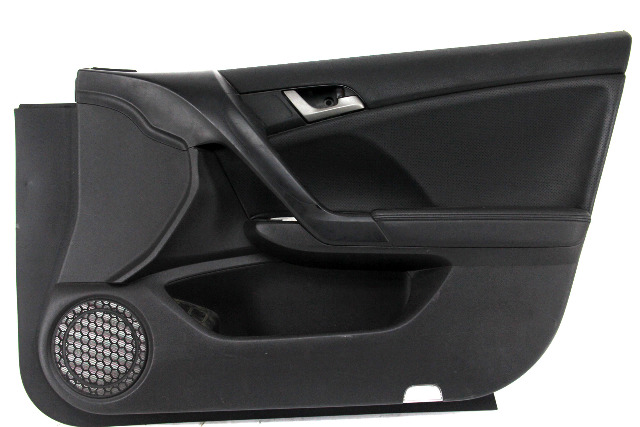 Acura TSX 09-14 Front Door Panel Right/Passenger Side Black, A639, OEM, 2009, 2010, 2011, 2012, 2013, 2014