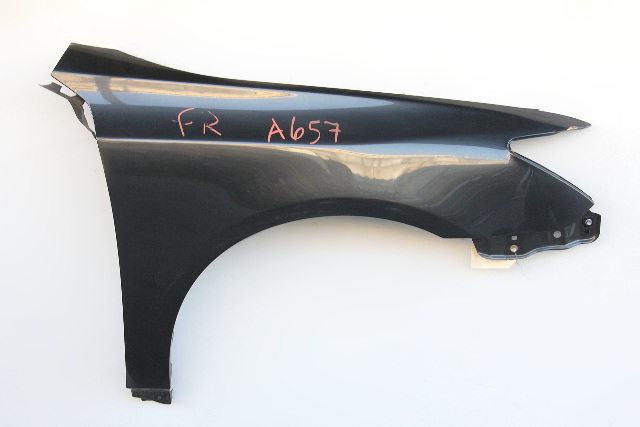 Acura TL 09-14 Fender Assembly Right/Passenger Side, Gray 60210-TK4-A90ZZ, A654, OEM, 2009, 2010, 2011, 2012, 2013, 2014