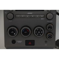 Nissan Armada 04-07 Radio CD AUX Player Climate Temperature Unit Panel Bezel, OEM, 2004, 2005, 2006, 2007