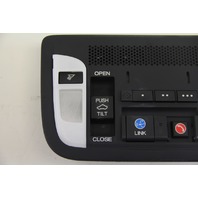 Acura ILX 17 Overhead Dome Light Lamp w/ Sun Roof Switch OnStar HomeLink Black 2016, A603, OEM, 2017