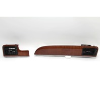 Infiniti QX56 08-10 A/C Vent Fan Wood Grain 2 Piece Set Left/Right, A651, OEM, 2008, 2009, 2010