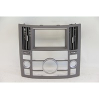 Infiniti FX35 06-08 FX45 Instrument Panel Radio Bezel, Center AC Panel 68260-CL70A, OEM, 2006, 2007, 2008