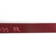 Honda Odyssey 05-10 Right Sliding Door Rail Cover Red 72545-SHJ-A00, A635, OEM, 2005, 2006, 2007, 2008, 2009, 2010