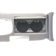 Honda Accord 08-12 Coupe Shifter Bezel Cup Holder W/ Seat Warmer Trim Gun Metal, OEM, 2008, 2009, 2010, 2011, 2012