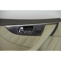 Infiniti FX35 09-10 FX50 Door Panel Trim Front Left Driver Tan/Hinoki 809011CA1A, A618, OEM, 2009, 2010