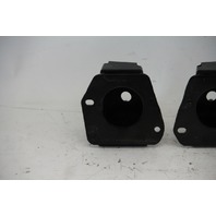 Infiniti FX35 09-12 Rear Left/Right Bumper Support Brackets Set Black, A618, OEM, 2009, 2010, 2011, 2012