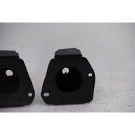 Infiniti FX35 09-12 Rear Left/Right Bumper Support Brackets Set Black, A618, OEM, 2009, 2010, 2011, 2012