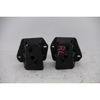 Infiniti FX35 09-12 Rear Left/Right Bumper Support Brackets Set Black, A618, OEM, 2009, 2010, 2011, 2012