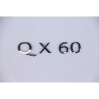 Infiniti QX60 14-15 Lift Gate Nameplate Emblem Badge 90895-9NA0A, A630, OEM, 2014, 2015