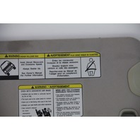 Infiniti FX35 09-12 FX50 Sun Visor Sunvisor Left Driver Tan 96401-1CA0A, OEM, 2009, 2010, 2011, 2012