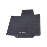 Infiniti QX60 14-15 Interior Floor Mat Mats Carpet Black Set Front, A630, OEM, 2014, 2015