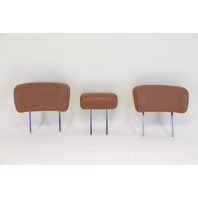 Infiniti FX35 06-08 FX45 Rear Headrest Head Rest Leather Brick Set 3 Piece, OEM, 2006, 2007, 2008