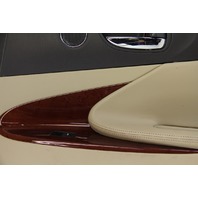 Lexus GS350 07-11 Rear Door Panel Trim Right Tan Ivory Black, A607, OEM, 2007, 2008, 2009, 2010, 2011