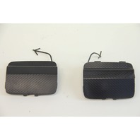 Scion FR-S Subaru BRZ 13-16 Rear Bumper Tow Hook Eye Cover Set Pair, A606, OEM, 2013, 2014, 2015, 2016