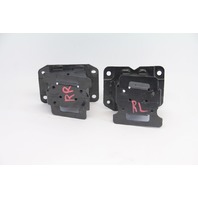 Infiniti FX35 09-12 Rear Left/Right Bumper Support Brackets Set Black, A618, OEM, 2009, 2010, 2011, 2012