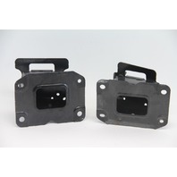 Infiniti FX35 09-12 Rear Left/Right Bumper Support Brackets Set Black, A618, OEM, 2009, 2010, 2011, 2012