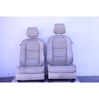 Acura TL 04-08 Front Left & Right Seat Assembly Set, Tan Leather, A626, OEM, 2004, 2005, 2006, 2007, 2008