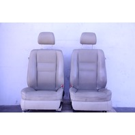 Acura RL 05-08 Front Seat Left Driver and Right Passenger Set Pair Tan, A627, OEM, 2005, 2006, 2007, 2008