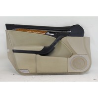Acura TL 04-06 Front Left Door Panel Lining Trim 83586-SEP-A01 Tan/Wood, OEM, 2004, 2005, 2006