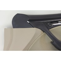 Acura TL 04-06 Front Right Door Panel Tan/Wood Trim 83536-SEP-A01, OEM, 2004, 2005, 2006