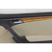 Acura TL 04-06 Front Right Door Panel Tan/Wood Trim 83536-SEP-A01, OEM, 2004, 2005, 2006