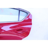 Acura ILX 16-17 Rear Left Door Assembly Red 67550-TX6-A80, A603, OEM, 2016, 2017
