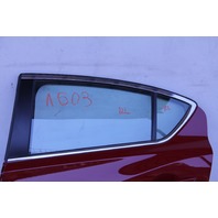 Acura ILX 16-17 Rear Left Door Assembly Red 67550-TX6-A80, A603, OEM, 2016, 2017