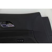 Acura ILX 16-17 Front Left/Driver Door Panel Black Leather, A603, OEM, 2016, 2017