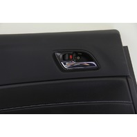 Acura ILX 16-17 Rear Left/Driver Door Panel Black Leather, A603, OEM, 2016, 2017