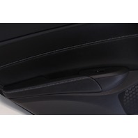 Acura ILX 16-17 Rear Left/Driver Door Panel Black Leather, A603, OEM, 2016, 2017