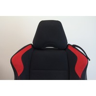 Scion FR-S Subaru BRZ 13-15 16 Front Left & Right Cloth Black/Red Seats Set, A606, OEM, 2013, 2014, 2015