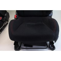 Scion FR-S Subaru BRZ 13-15 16 Front Left & Right Cloth Black/Red Seats Set, A606, OEM, 2013, 2014, 2015
