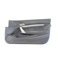 Honda Accord 08-12 Coupe Door Panel Front Right, Leather Black 83520-TE0-A52ZA, A605, OEM, 2008, 2009, 2010, 2011, 2012