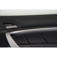 Honda Accord 08-12 Coupe Door Panel Front Right, Leather Black 83520-TE0-A52ZA, A605, OEM, 2008, 2009, 2010, 2011, 2012