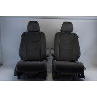 Honda Odyssey 08-10 Front Seat Set Right Passenger Left Driver Cloth Gray Manual, A622, OEM, 2008, 2009, 2010