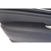 Infiniti QX60 14-15 Rear Left/Driver Side Door Panel Black Leather, A630, OEM, 2014, 2015