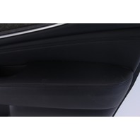 Infiniti QX60 14-15 Front Right/Passenger Side Door Panel Black Leather, A630, OEM, 2014, 2015