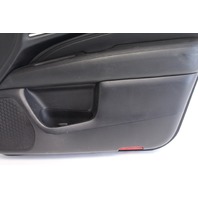Infiniti QX60 14-15 Front Right/Passenger Side Door Panel Black Leather, A630, OEM, 2014, 2015