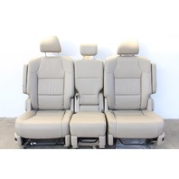 Honda Odyssey 11-13 Middle Seat Set Right Pass. Left Driver Leather Tan/Beige, A622, OEM, 2011, 2012, 2013