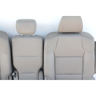 Honda Odyssey 11-13 Middle Seat Set Right Pass Left Driver Leather Grey, A640, OEM, 2011, 2012, 2013