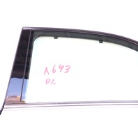 Acura RL 05-12 Rear Driver Left Side Door Silver 67550-SJAA-90ZZ, A643, OEM, 2005, 2006, 2007, 2008, 2009, 2010, 2011, 2012