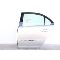 Acura RL 05-12 Rear Driver Left Side Door Silver 67550-SJAA-90ZZ, A643, OEM, 2005, 2006, 2007, 2008, 2009, 2010, 2011, 2012