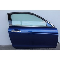 Honda Accord 08-12 Coupe Front Door Assembly Right/Passenger Electric Blue, A655, OEM, 2008, 2009, 2010, 2011, 2012
