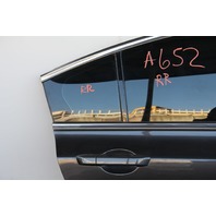 Acura TL 09-14 Rear Door Assembly Right/Passenger's Side Black/Charcoal 67510-TK4-A90, A652, OEM, 2009, 2010, 2011, 2012, 2013, 2014