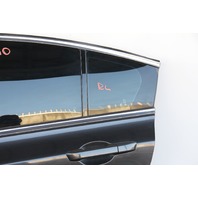 Acura TL 09-14 Rear Door Assembly Left/Driver's Side, Black/Charcoal, A524, OEM, 2009, 2010, 2011, 2012, 2013, 2014