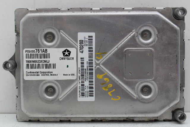 13 Dodge Avenger P05150761AB Computer Brain Engine Control ECU ECM EBX Module