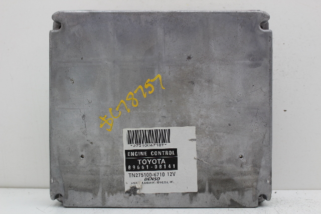 06 Toyota Sienna 89661-08141 Computer Brain Engine Control ECU ECM EBX Module