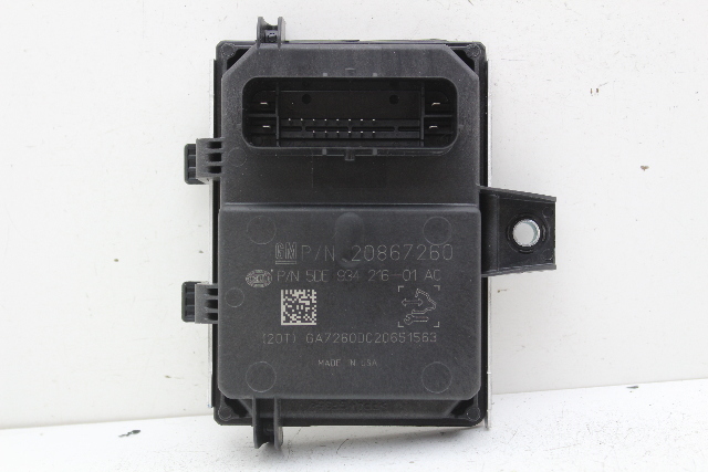 11-13 Chevrolet Camaro 20867260 Fuel Pump Control Unit Module