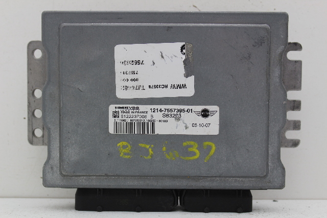 02-06 Mini Cooper 1214-7557395-01 Computer Brain Engine Control ECU ECM Module