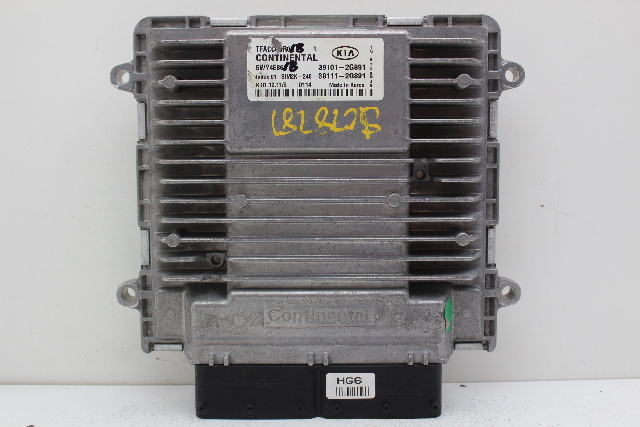 11-13 Kia Optima 39111-2G891 Computer Brain Engine Control ECU ECM EBX Module
